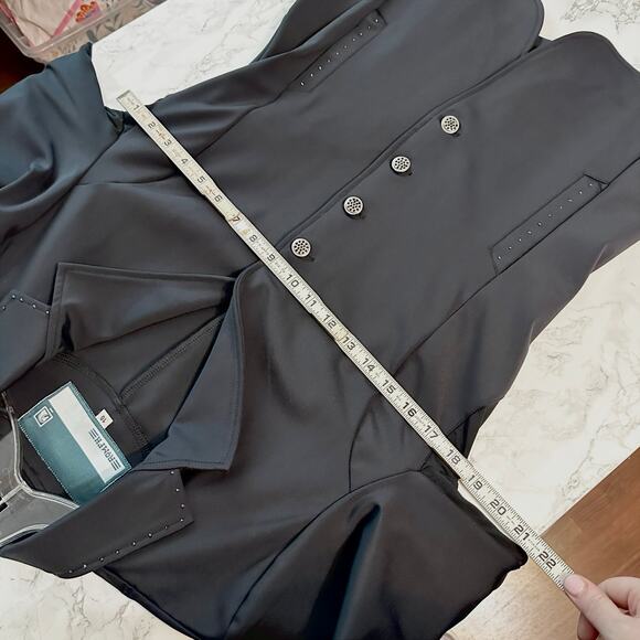 Romfh Bling Equestrian Show Coat Black w Swarovski Crystals Women's Size 10 - Picture 14 of 16